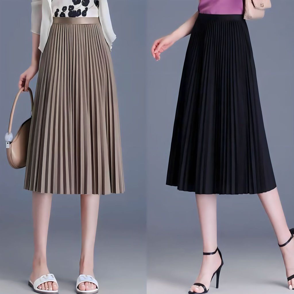 869 กระโปรงพลีท ยาว 30 นิ้ว pleated skirt จีบแน่นสวย ผ้าไม่บาง กระโปรงนักศึกษา มี7สี ส่งไว พร้อมส่ง
