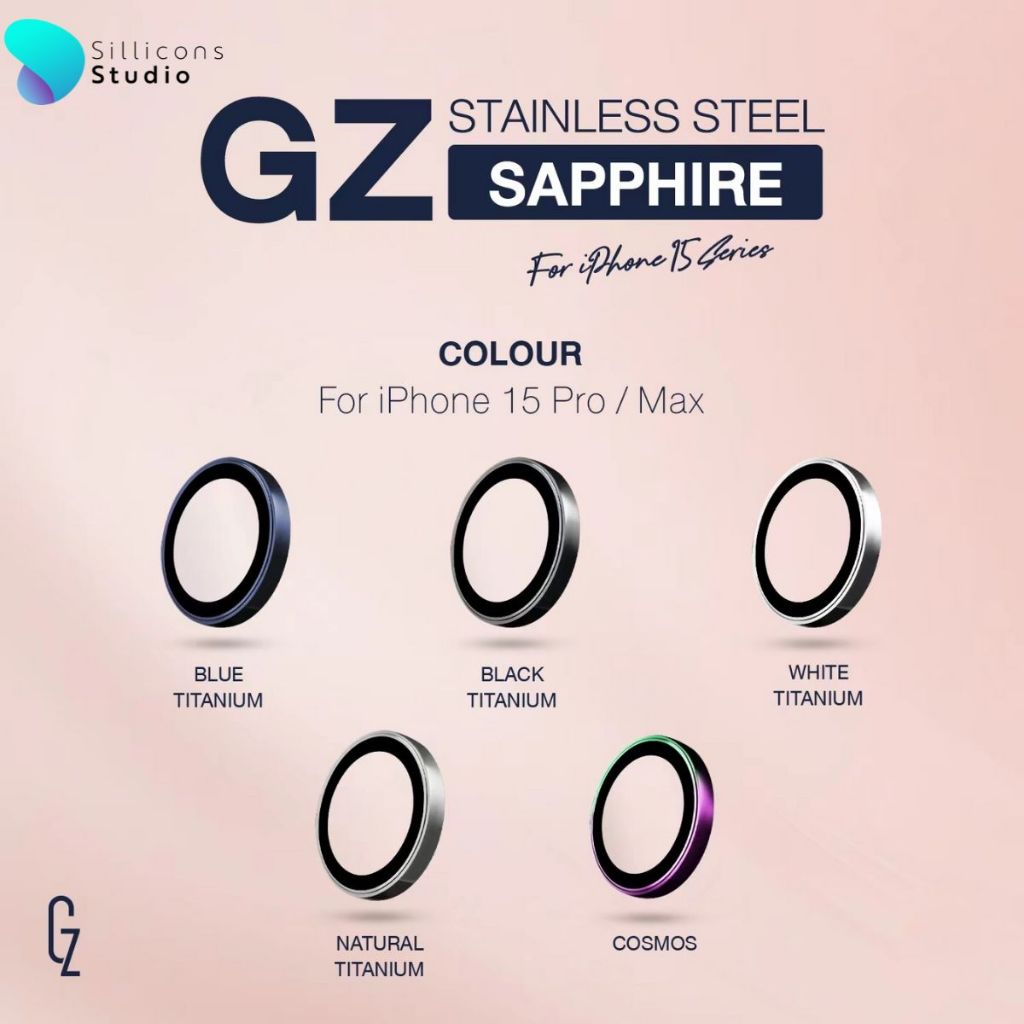 ฟิล์มป้องกันเลนส์กล้อง GZ Lens Defender สำหรับ iPhone 15Pro / 15ProMax