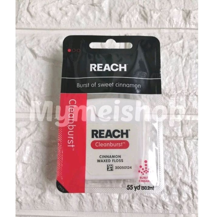 Reach ไหมขัดฟัน Cleanburst Cinnamon Waxed พร้อมส่ง Reach Dental Floss ของแท้จากอเมริกา Reach Flossไห