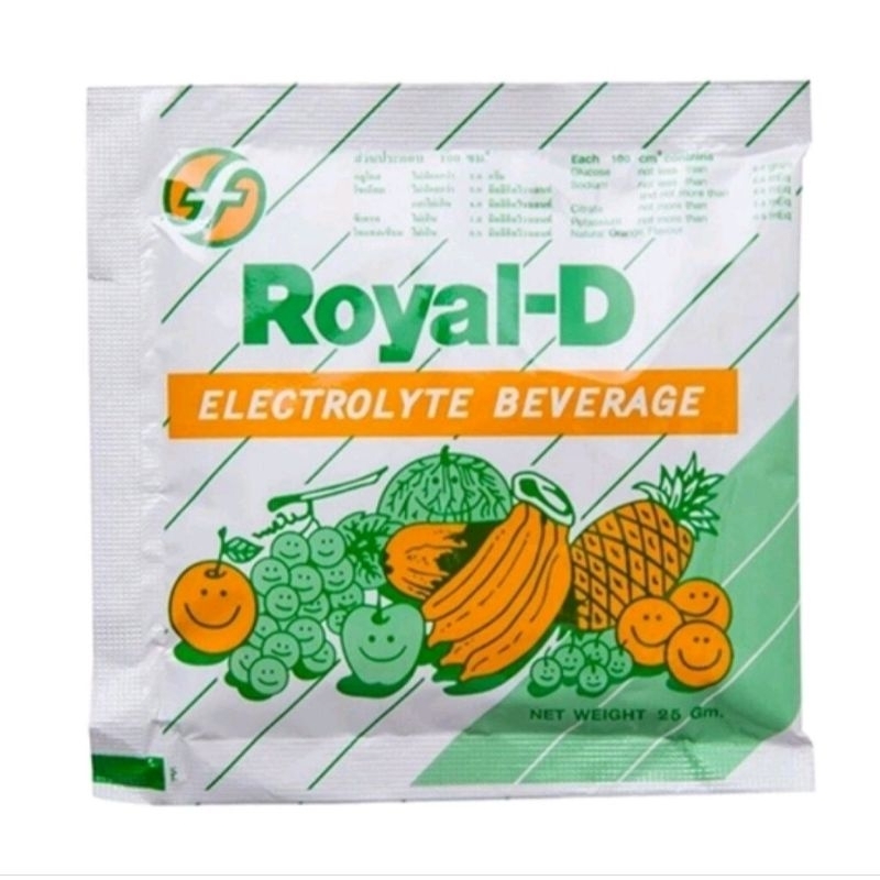 Royal-D Royal D เครื่องดื่ม เกลือแร่ ขนาด 25 กรัม จำนวน 10 ซอง (รสผลไม้รวม)
