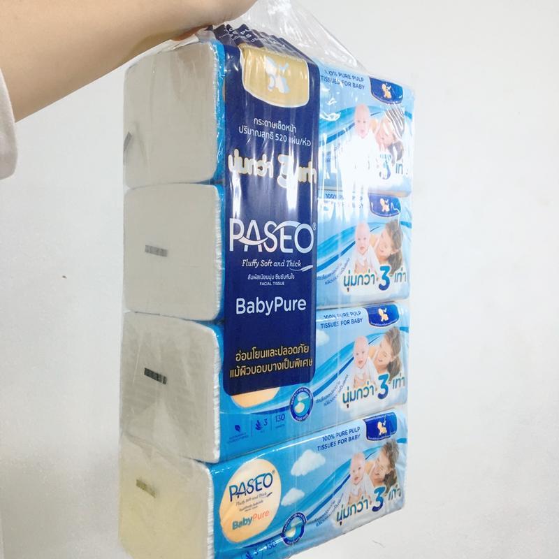 [ยกลัง] PASEO พาซิโอ กระดาษทิชชู่เช็ดหน้า ลัง 12 แพค หนานุ่ม 3ชั้น  บรรจุ 130แผ่น แพค 4ห่อ - รูปที่ 5