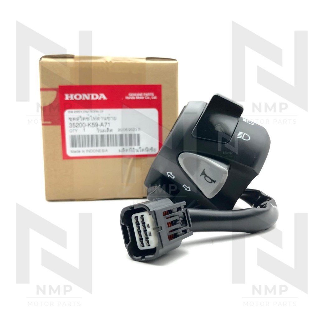 สวิทช์แฮนด์ ซ้าย L CLICK 125I 2018-2022 CLICK 150I แท้ HONDA WINKER ,HORN ,DIMMER SWITCH ปุ่ม แตร ไฟเลี้ยว ไฟสูง-ต่ำ  70