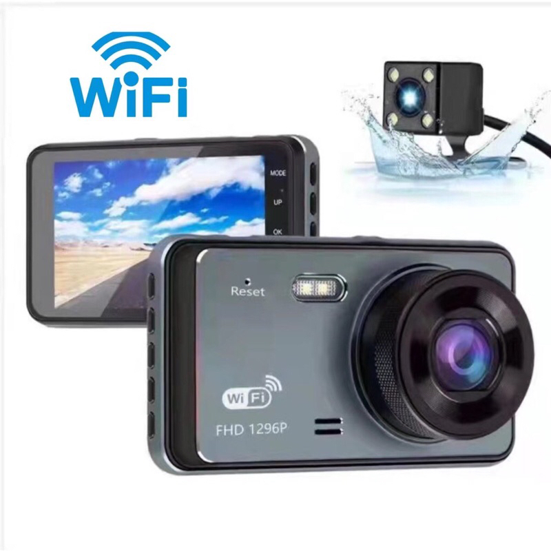 กล้องติดรถยนต์ รุ่น Y16wiFi(กล้องหน้า + กล้องหลัง+
