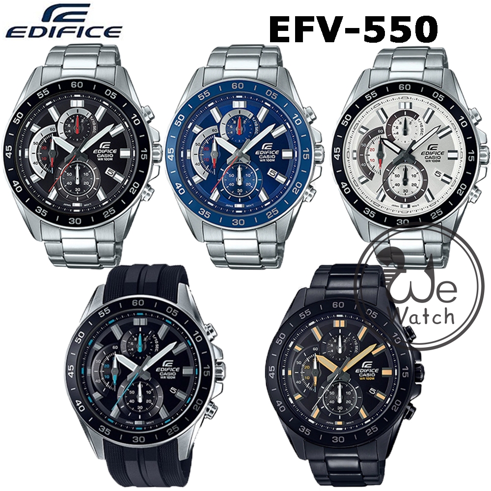 CASIO Edifice รุ่น EFV-550P EFV-550D EFV550DC ของแท้ 100% นาฬิกาผู้ชาย พร้อมกล่อง ประกันCMG 1 ปี EFV EFV-550 EFV-550
