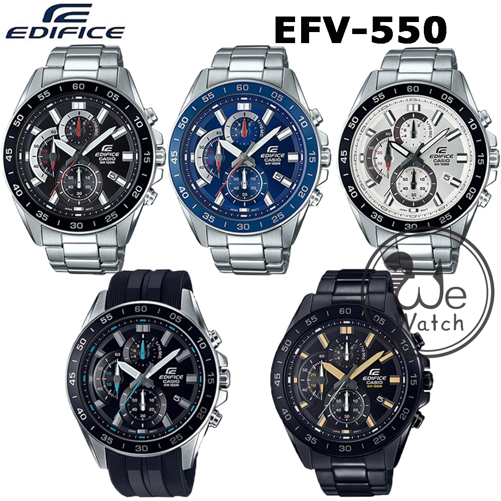 CASIO Edifice รุ่น EFV-550P EFV-550D EFV550DC ของแท้ 100% นาฬิกาผู้ชาย พร้อมกล่อง ประกันCMG 1 ปี EFV