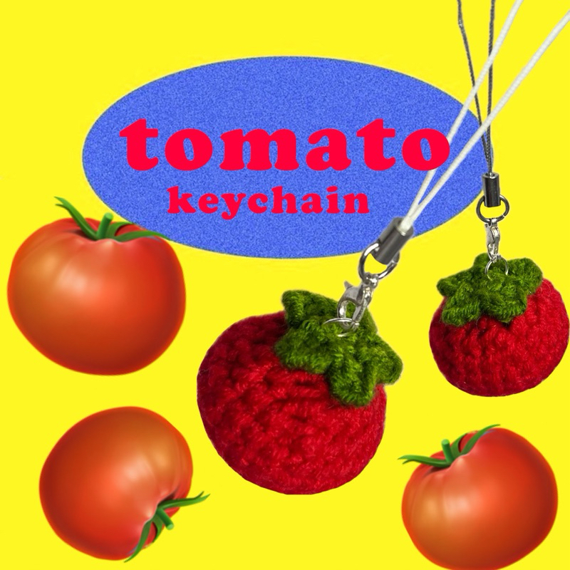 พวงกุญแจมะเขือเทศ tomato keychain🍅