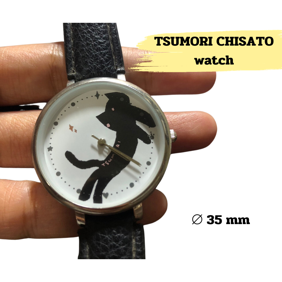 นาฬิกาลายแมวดำ โดย TSUMORI CHISATO watch - ใหม่่ ใส่ถ่านอย่างดีประกัน 1 ปี