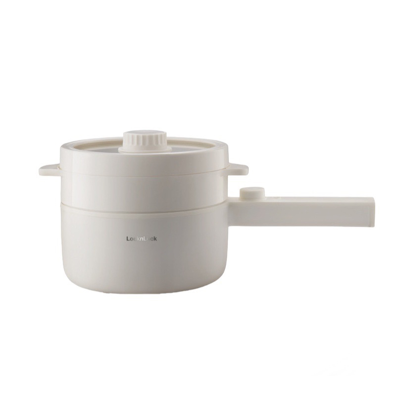 LocknLock หม้อต้มไฟฟ้าอเนกประสงค์ Electric Multi Pot ความจุ 1.5 ลิตร Ivory