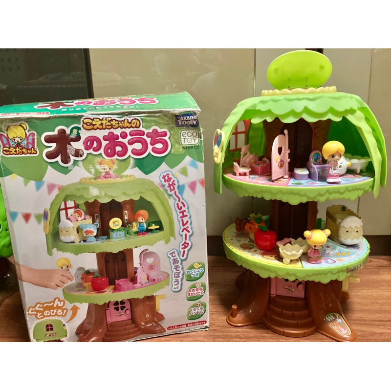 บ้านต้นไม้โคเอดะจัง 3 ชั้น Koeda Chan Tree house ลิฟท์มือหมุน บ้านตุ๊กตา