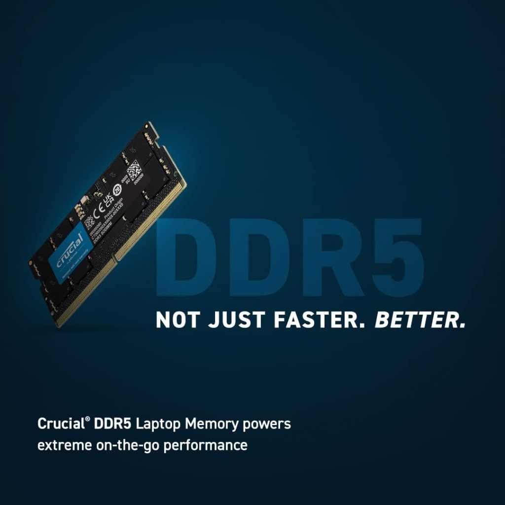 Crucial 16GB DDR5 4800MT/s Laptop Memory CT16G48C40S5