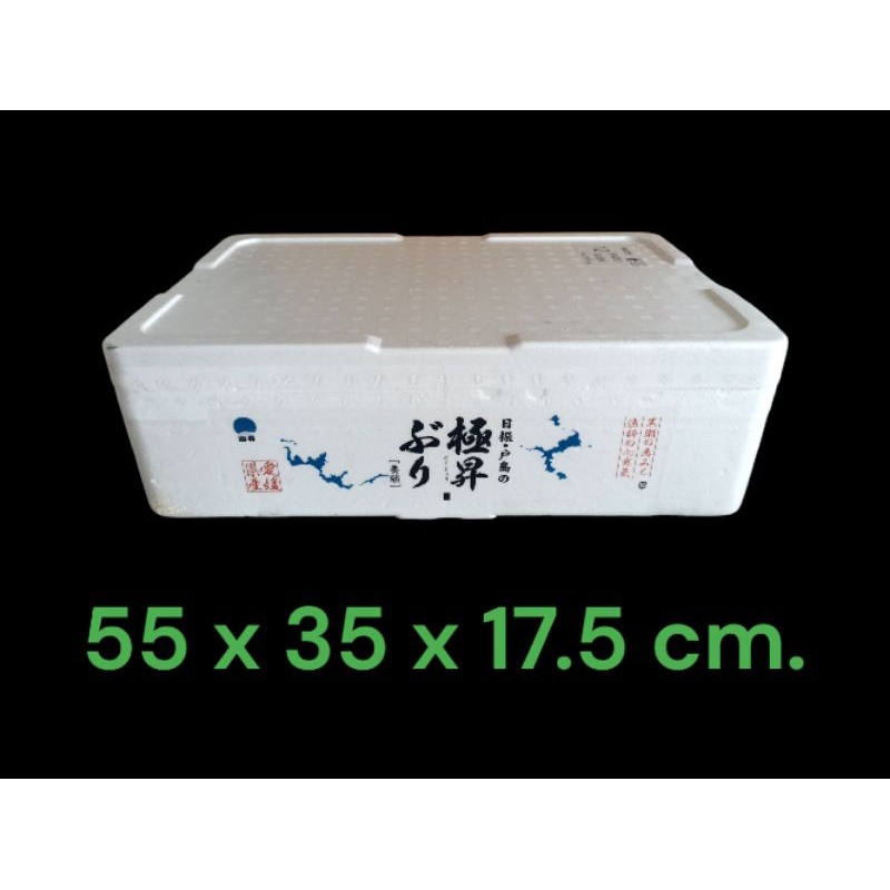 กล่องโฟมมือสอง สภาพดีมาก(ใช้ครั้งเดียว)ขนาด 55 x 35 x 17.5 cm.