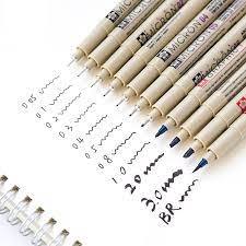 ปากกาตัดเส้น หัวเข็ม หมึกสีดำ ซากุระ พิกม่า SAKURA PIGMA MICRON ปากกาหมึกซึม