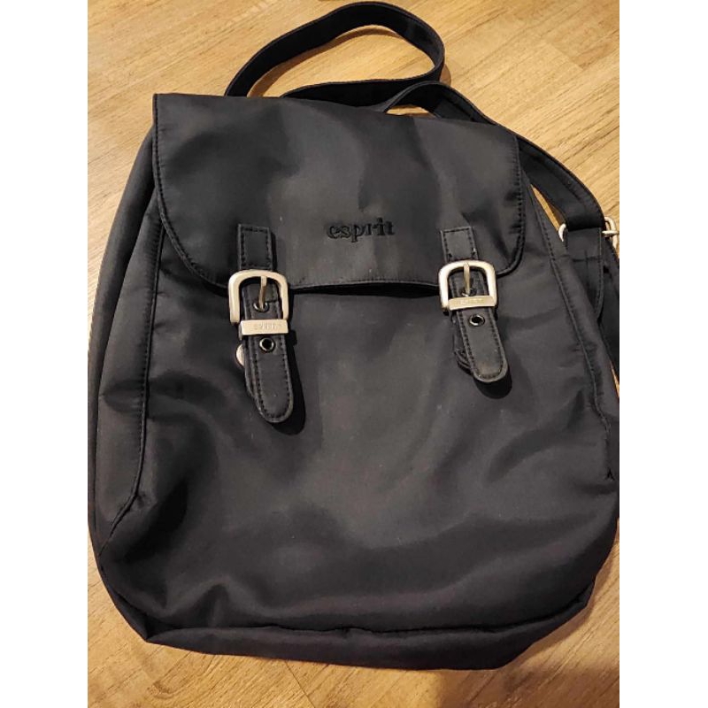 [USE] กระเป๋าเป้ ESPRIT สีดำ ผ้าร่ม