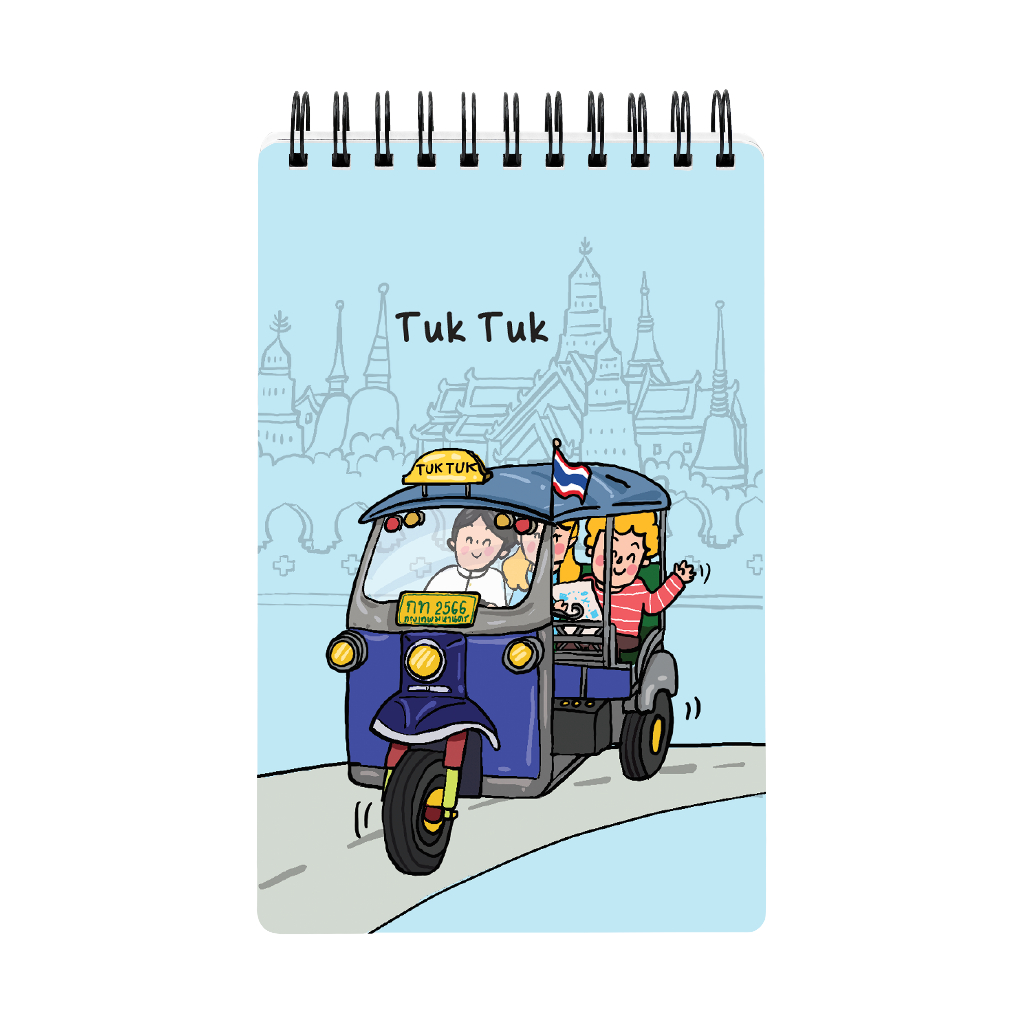สมุด Mini Pop-Up Pursenote สันห่วง I love Thailand - ตุ๊กตุ๊ก