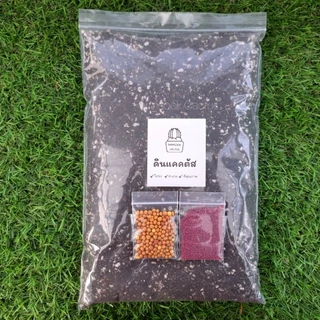 ดินปลูกแคคตัส(สูตรพรีเมี่ยม)600g แถมปุ๋ย,สตาร์เกิลจี