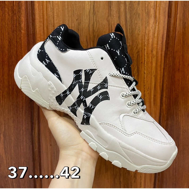 รองเท้า MLB รองเท้า NY NEW YORK พื้นสูง6CM ใส่น่ารัก