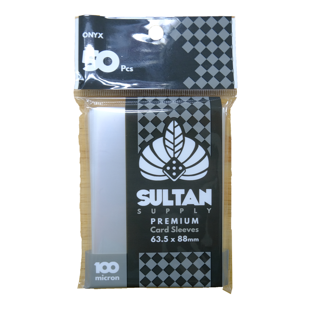 SLEEVES SULTAN ONYX 100M. ซองใส่การ์ด ขนาด 63.5 X 88mm 50pcs