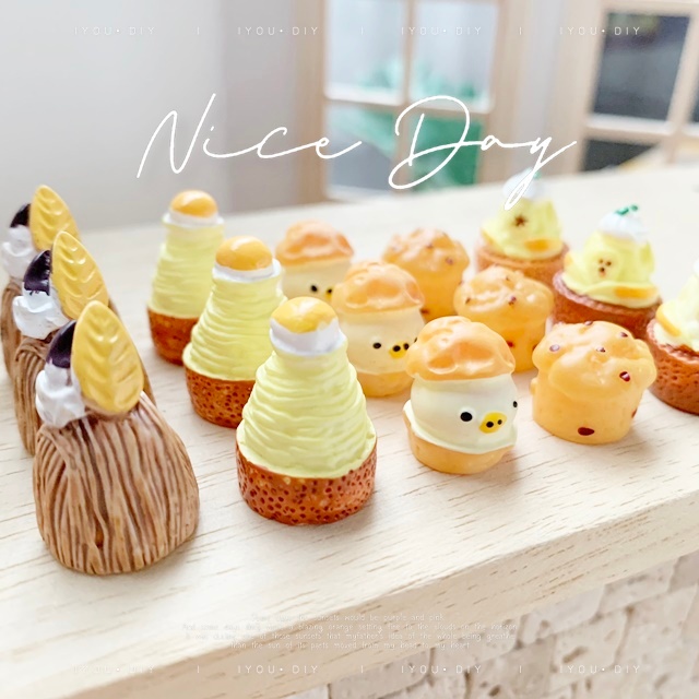 IYOU’DIY [แยกขาย] โมเดลขนมปัง ของเล่น ของจิ๋ว ของสะสมบ้านตุ๊กตา miniature