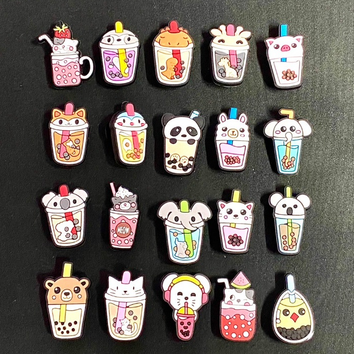 ตัวติดรองเท้า Jibbitz อุปร์กรณ์เสริม ติดรองเท้า ลาย การ์ตูน Crocs pin พร้อมหมุด หัวเข็มขัดยึด พร้อมติดทันที 1set 20 ชิ้น