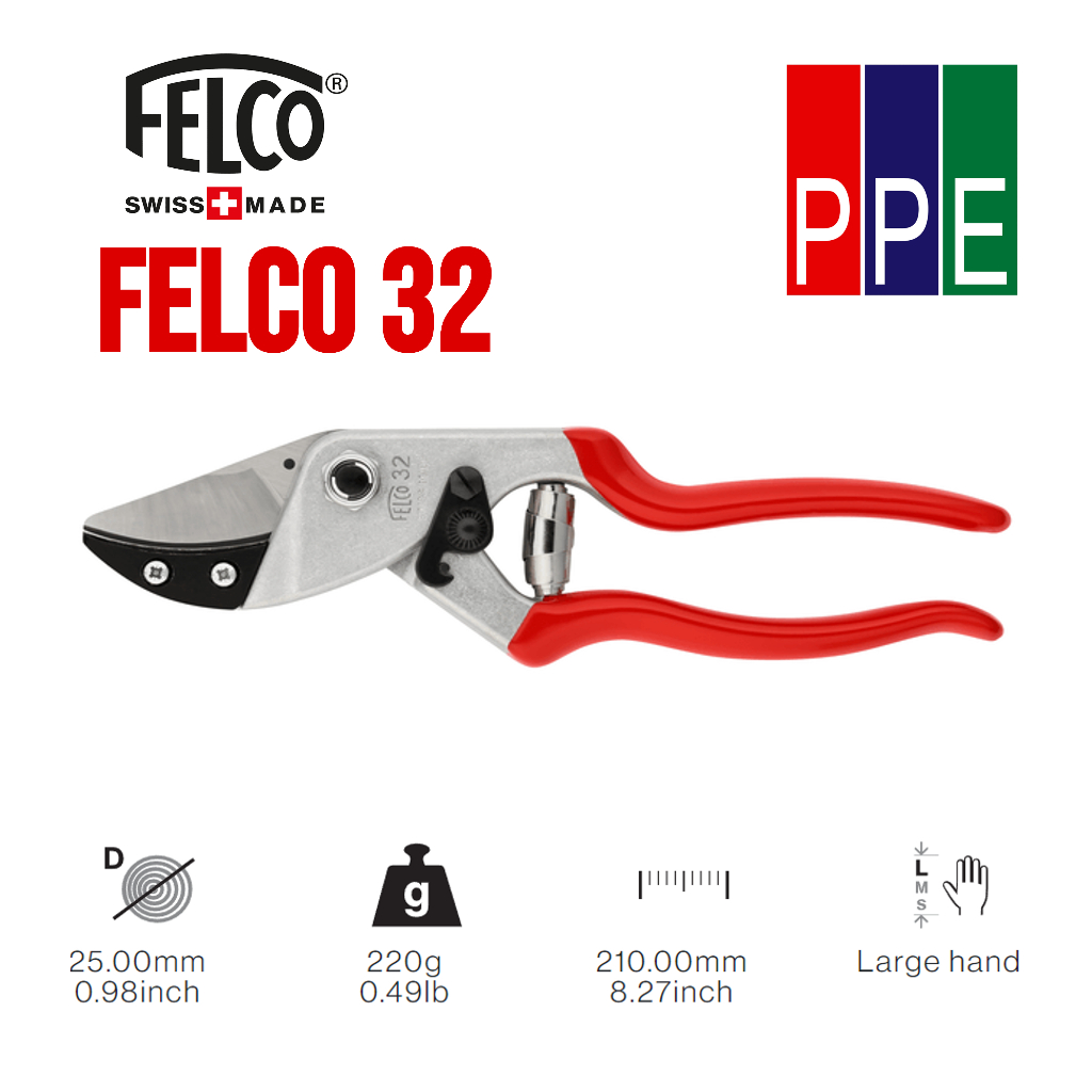 FELCO 32 [FELCO] กรรไกรตัดแต่งกิ่ง กรรไกรงานสวน รุ่นคลาสสิค