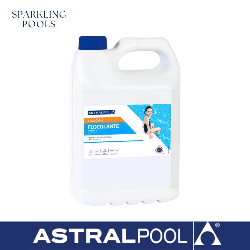 Flocculant น้ำยาเร่งตกตะกอน ปรับสภาพน้ำใส แก้ปัญหาน้ำขุ่น ขนาด 5 ลิตร