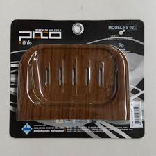 ที่วางสบู่ พลาสติก PIXO FS 031 ลายไม้สักทอง