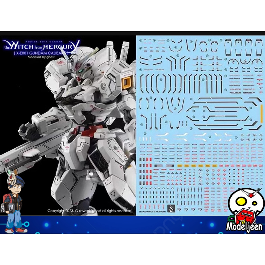 (Ghost Decal) Water Decal 174 HG1/144 Gundam Gundam Calibarn