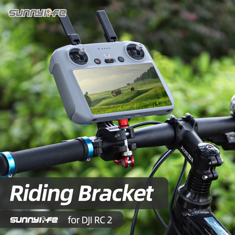 Sunnylife DJI RC 2 Aluminum Alloy Remote Controller Bicycle Holder Clamp Action Camera Bracket Mount