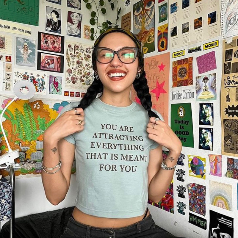 Pure Sweet เสื้อครอป Angel Number Baby Tee