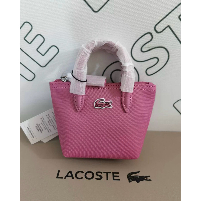 กระเป๋าสะพายข้าง Lacoste ไซส์เล็ก สีชมพู