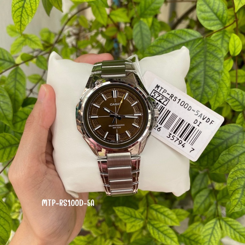 [Solar]CASIO  MTP-RS100D-1A  MTP-RS100D-2A MTP-RS100D-3A  MTP-RS100D-5A MTP-RS100S-7A  ของแท้ 100% พร้อมส่ง ประกัน 1 ปี
