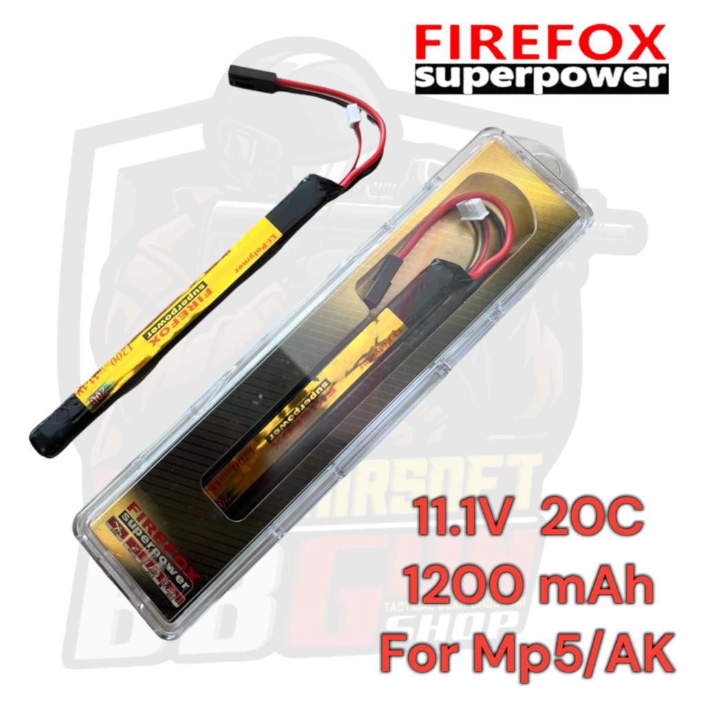 แบตลิโพ Firefox 20C 11.1V 1200mAh (สำหรับ กระดอง เอK และ Mpห้า)สำหรับของเล่นไฟฟ้า
