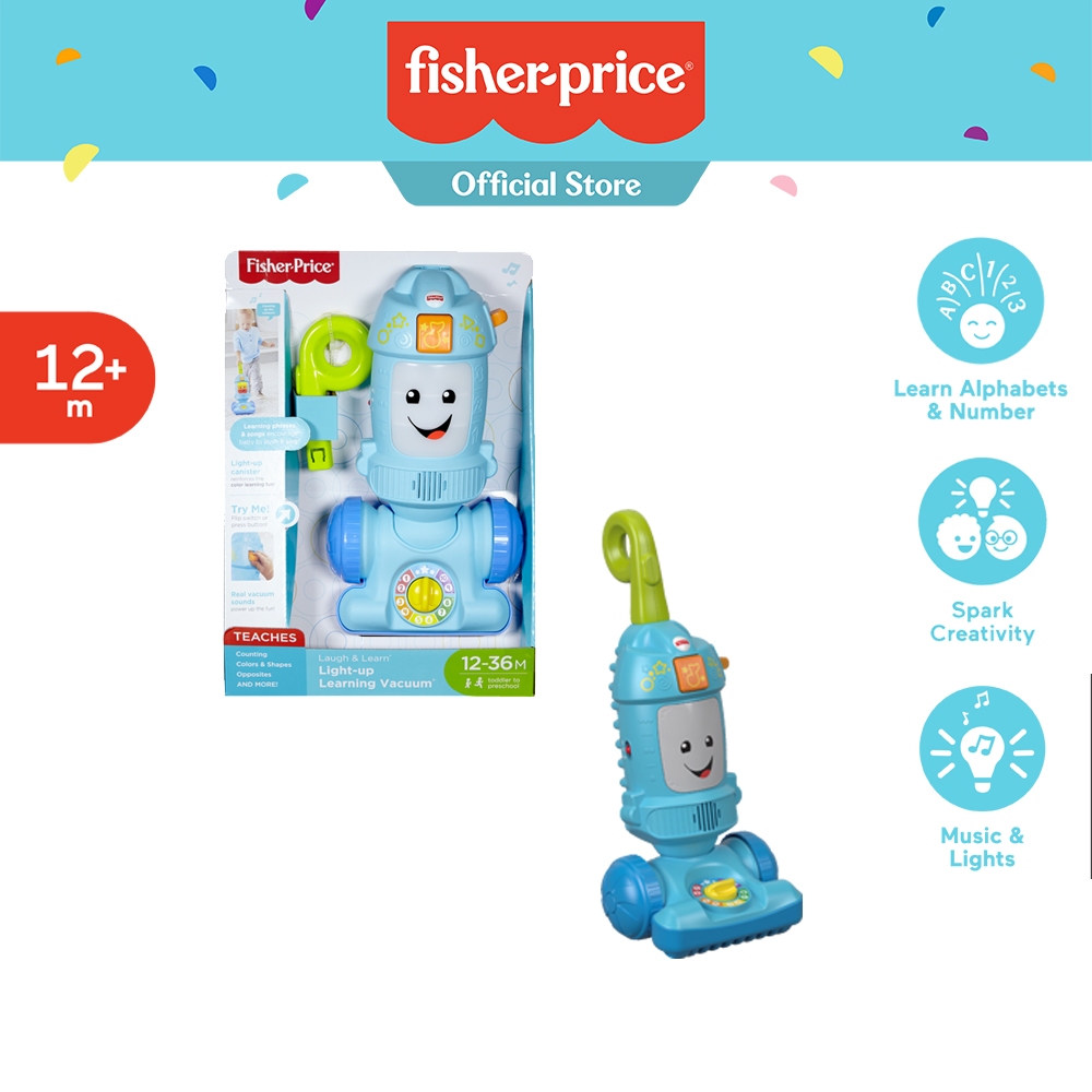 Fisher-Price Laugh & Learn Light-up Learning Vacuum ฟิชเชอร์ไพรซ์ เครื่องดูดฝุ่นมีเสียงเพลง FNR97