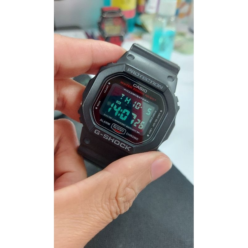 นาฬิกา Casio G-Shock DW-5600HR ของแท้มือสอง