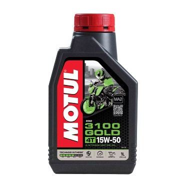 น้ำมันเครื่อง MOTUL 3100 GOLD 15W-50 1ลิตร สำหรับรถเครื่องยนต์ 4 จังหวะ Motul engine oil 3100 gold 15w-50 1L for 4-strok