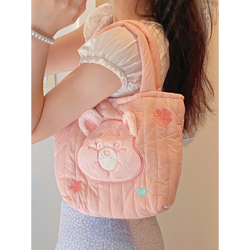 กระเป๋าสะพายข้างCarebears กระเป๋าถือCarebears น่ารัก ขนาด12.5 นิ้ว พร้อมส่ง