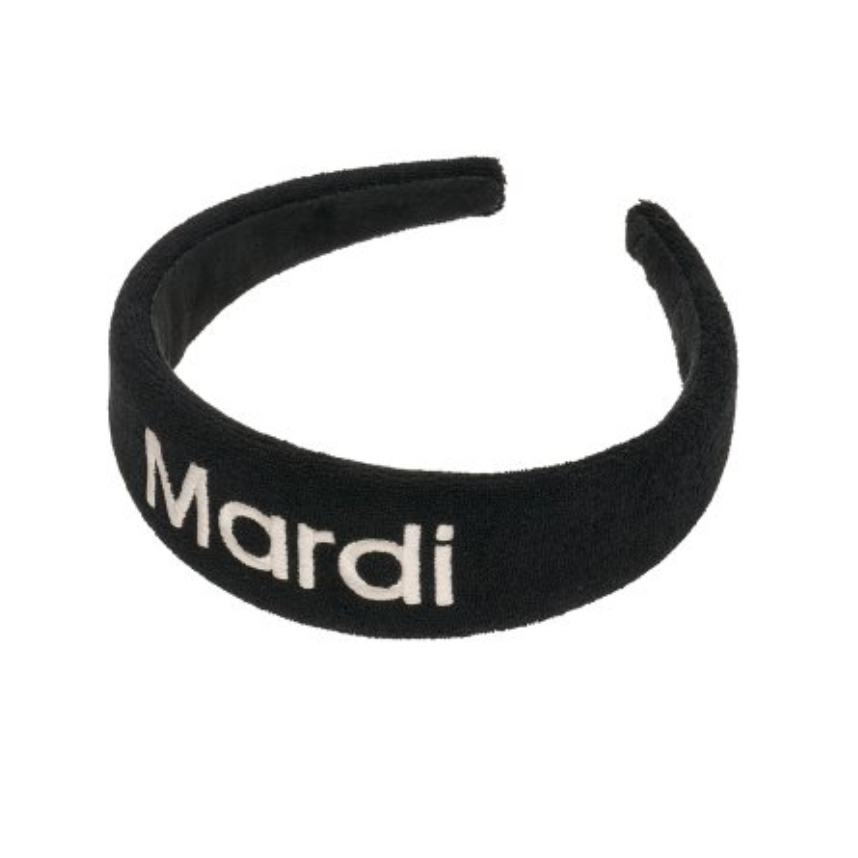 พร้อมส่ง Mardi mercredi ที่คาดผม รุ่น HAIR BAND LOGO EMBELLISHMENT TERRY แท้100% สินค้าจริงรูปสุดท้า