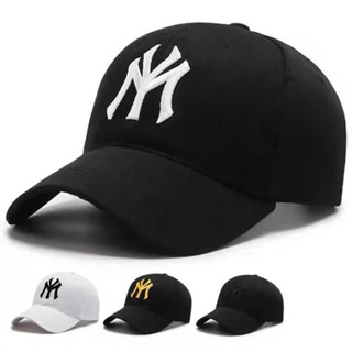 หมวกผ้าฝ้าย(ปรับขนาดได้）สีทึบเบสบอลห กลางแจ้งหมวกบังแดด ทรงส…