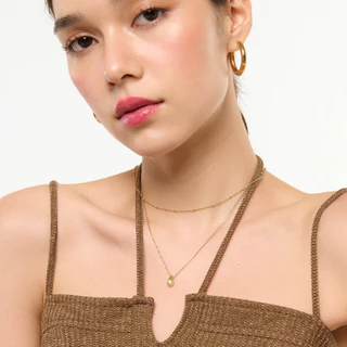 Bemet bead necklace สร้อคอสแตนเลส