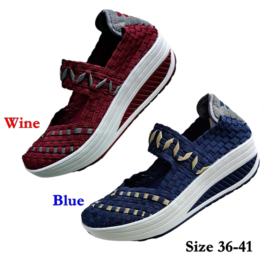 พร้อมส่ง รองเท้าสานอิลาสติก สินค้าพร้อมส่งไซส์ 36-41 สินค้าถ่ายจากงานจริง พร้อมส่งในไทยนะค่ะ F7159