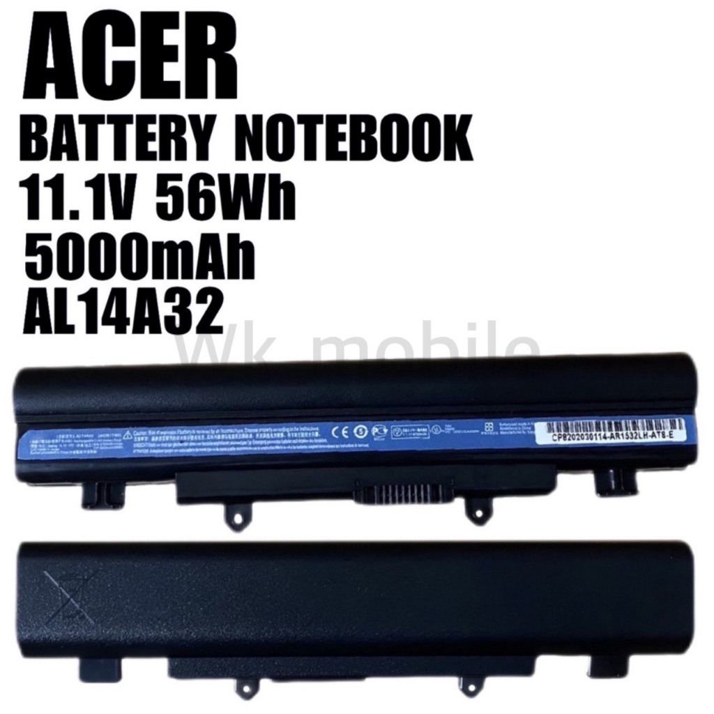 สินค้าพร้อมส่ง Acer Battery Notebook AL14A32 5000mAh