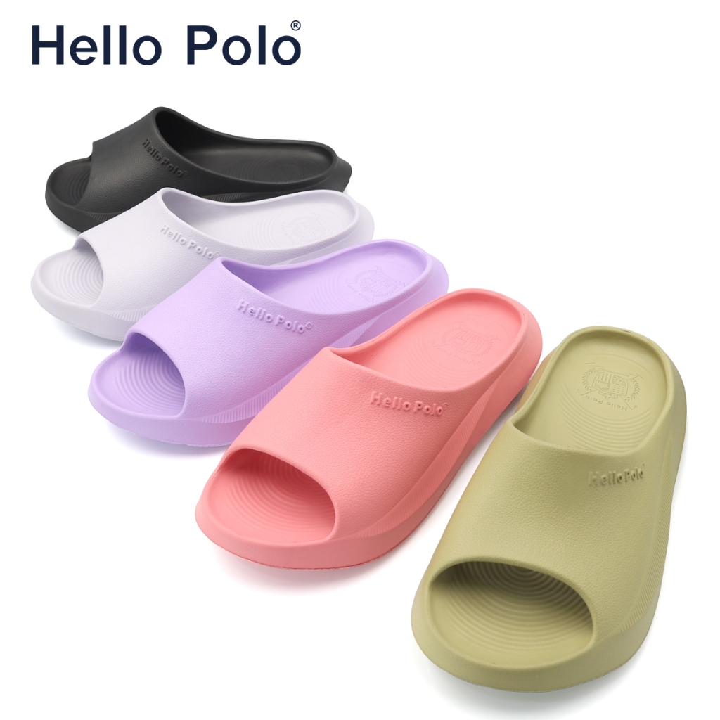 Hello Polo รองเท้าแตะ รองเท้าแตะลําลอง สําหรับสตรี พื้นหนา กันลื่น นุ่มและเสริมความสูง แฟชั่นฤดูร้อน hp8011w