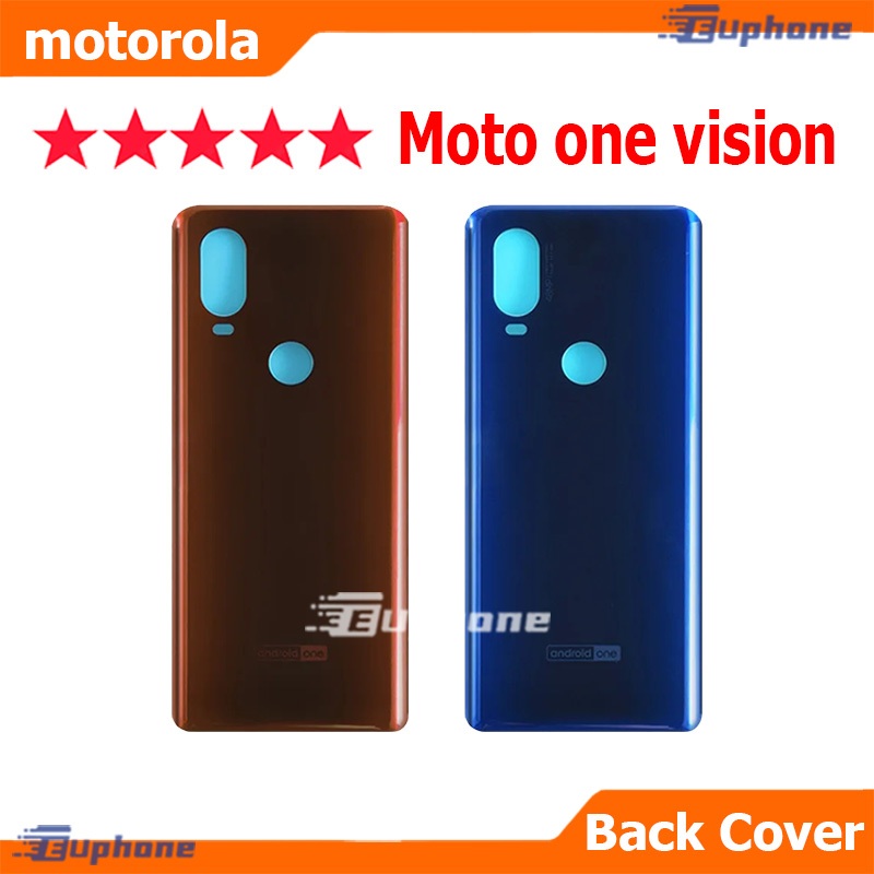 ใหม่ ฝาครอบแบตเตอรี่ด้านหลัง moto one vision battery back cover สําหรับ moto one vision