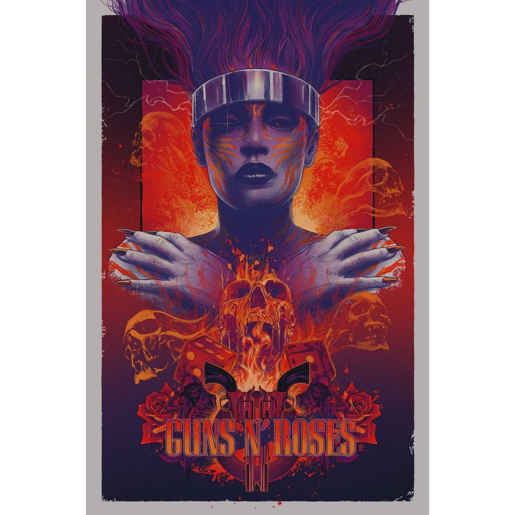 โปสเตอร์ Guns N' Roses โปสเตอร์ติดผนัง ของแต่งบ้าน วอลเปเปอร์ รูปภาพผนัง รับทำโปสเตอร์  Poster โปสเต