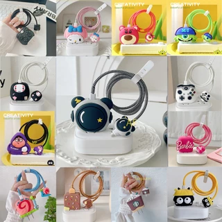 【ส่งจากไทย 114ลาย ไม่มีสาย】เคสมาใหม่ สำหรับ ไอโฟน Apple Power Adapter 18W/20W สายชาร์จ ลายการ์ตูนน่ารัก Cable Bite