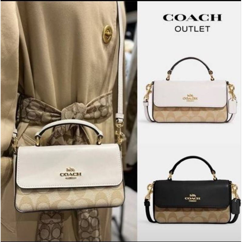 ฮิตตลอดกาล กระเป๋าสะพาย Coach มาพร้อมกล่องสวยหรู ถุงผ้า ใบเสร็จ