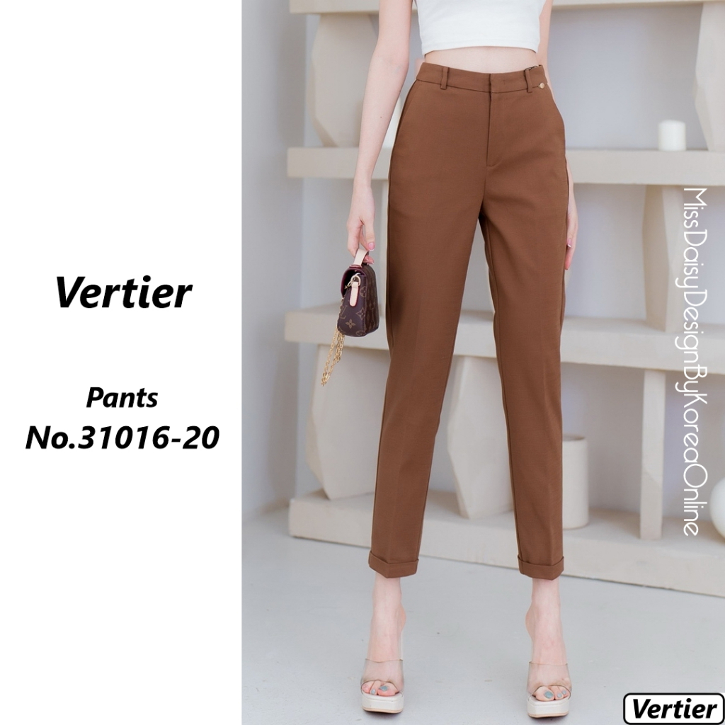 Vertier กางเกงขายาว 9 ส่วน No.31016 เนื้อผ้าชนิดใหม่ New Fabric !!! (Cotton 73％＋Nylon 16％ + Tencel 8% + Spandex 3%)