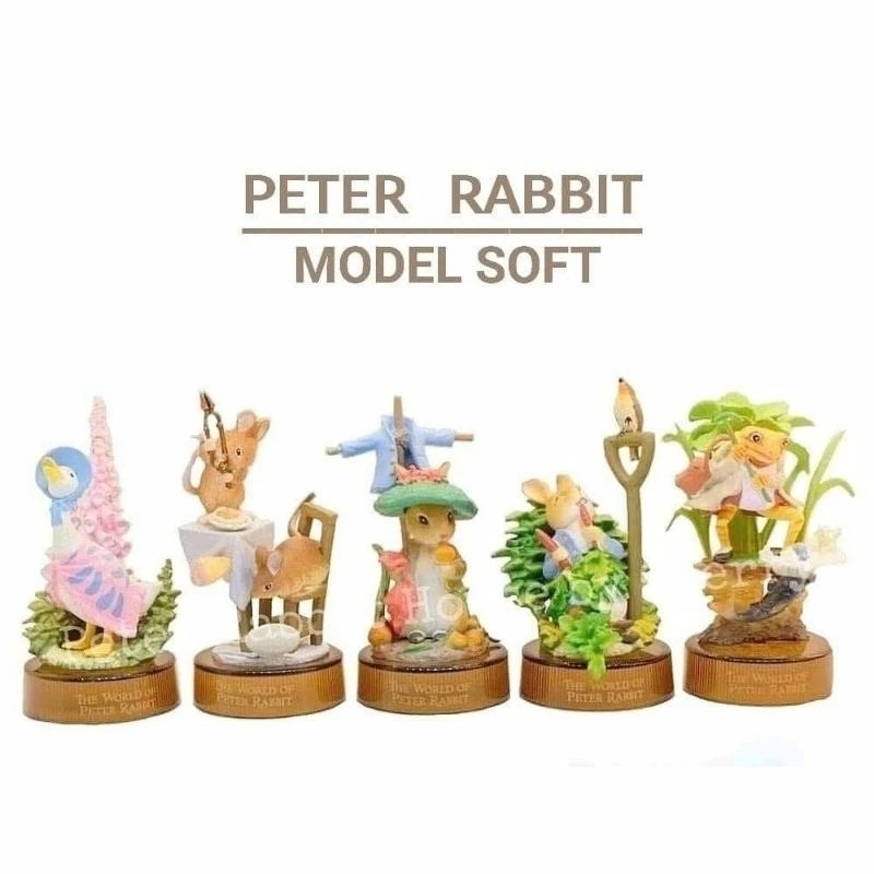 หายาก Kaiyodo 🐭 The World of Peter Rabbit Bottle cap mini Figure 🐭 งานฝา ปีเตอร์ แรบบิท หนูจอมซน 2 ต