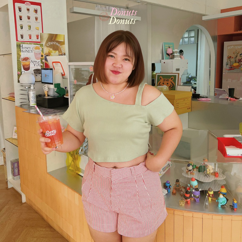 Lazyoff. new collection  “DONUTS” 🎟️✨ / เสื้อสาวอวบ อก 36-44 / พลัสไซส์ผู้หญิง