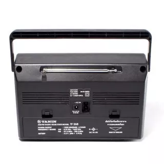วิทยุธานินทร์ FM / AM รุ่น TF-268 (สีดำ) ฟรีสายไฟเอซี